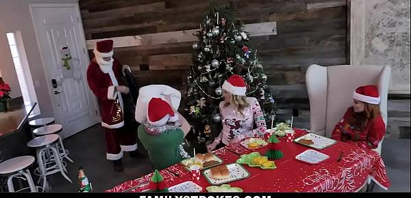  Perv Family Doing Orgy in Christmas - Charlotte Sins - Summer Hart